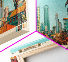 Load image into Gallery viewer, Luanda, Angola Panoramic Canvas Print, Luanda, Angola Painting, Angola Art, Luanda Travel Poster, Travel Art, Vacation Gift