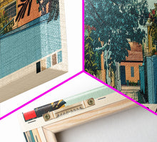 Load image into Gallery viewer, Makassar, Indonesia Panoramic Canvas Print, Makassar, Indonesia Painting, Indonesia Art, Makassar Travel Poster, Travel Art, Guest Room Painting