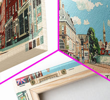 Load image into Gallery viewer, Worcester, England Panoramic Canvas Print, Worcester, England Painting, England Art, Worcester Travel Poster, Travel Art, Guest Room Painting