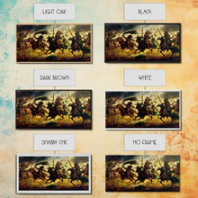 Load image into Gallery viewer, Depiction Of An Ancient Battle, Cool Office Mancave Decor, Wall Decor, Ready To Hang Framed Canvas Print, Oversize Wall Art