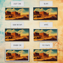 Carregar imagem no visualizador da galeria, Abandoned Art, 1940s Abandoned pueblo style villa, Wall Decor, Ready To Hang Framed Canvas Print, Oversize Wall Art