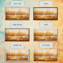 Carregar imagem no visualizador da galeria, Fall Centerpiece Landscape Painting Canvas Print, Autumn Decor, Fall Centerpiece, Fall Home Decor, Fall Wall Decor, Fall Home Decor