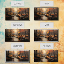 Carregar imagem no visualizador da galeria, Fall Centerpiece Landscape Painting Canvas Print, Autumn Decor, Fall Centerpiece, Fall Home Decor, Fall Wall Decor, Fall Home Decor