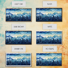 Carregar imagem no visualizador da galeria, Abstract Wall Art, Winter Wall Art, Mosaic Wall Art, Nature Art Print, Canvas Print, Wall Hanging, Landscape Art, Camper Wall Decor