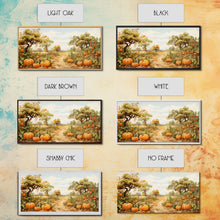 Carregar imagem no visualizador da galeria, Fall Wall Art, Pumpkin Decor, Nature Wall Art, Canvas Print, Wall Hanging, Panoramic Art, Living Room Prints, Country Home Wall Art, RV Art