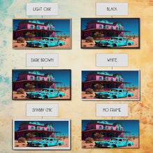 Carregar imagem no visualizador da galeria, Fallout Style Art, Atomic age, abandoned post apocalyptic, framed canvas print, cool wall art