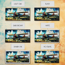 Carregar imagem no visualizador da galeria, Aeroplane Art, Antique Airplane Painting Canvas Print, Framed Canvas Art, Above Sofa Art, Gift for RC Plane Pilot, Retro Plane Art