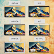 Carregar imagem no visualizador da galeria, Abi Gamin, Wall Art, Original Mountain Painting Print, Travel Poster, Mountain Landscape Wall Decor, Mountains of India