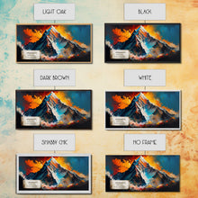 Load image into Gallery viewer, Annapurna II, Wall Art, Original Mountain Painting Print, Travel Poster, Mountain Landscape Wall Decor, Abstract Mountain Art