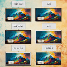 Load image into Gallery viewer, Batura II, Mountain Wall Art, Framed Canvas Print, Mountain landscape Paining Print, Abstract Landscape Art