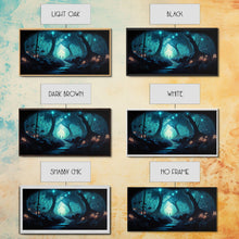 Load image into Gallery viewer, Beautiful Fantasy Art, Framed Canvas Print, Moonlit Forest Floor Fantasy Concept Art