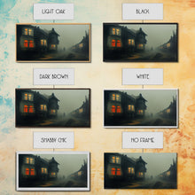 Load image into Gallery viewer, Creepy WildWest Art, canvas print, gloomy abandoned street