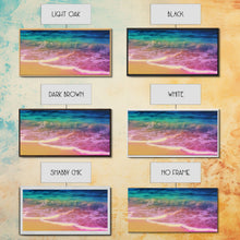 Load image into Gallery viewer, Beach Wall Art, Seashore Wall Decor, Seascape Wall Art, Waves Wall Decor, Panoramic Wall Decor, Canvas Print, Wall Art, Framed Canvas Art