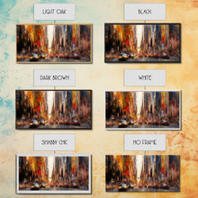 Carregar imagem no visualizador da galeria, Abstract Cityscape Wall Art, City Wall Decor, Urban Art, Traffic Wall Art, Panoramic Wall Decor, Canvas Print, Wall Art, Framed Canvas Art