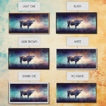 Carregar imagem no visualizador da galeria, Bull Wall Art, Animal Wall Art, Nature Art, Minimalist Art, Panoramic Wall Decor, Canvas Print, Wall Art, Framed Canvas Art