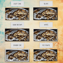 Load image into Gallery viewer, Clock Wall Decor, Watch Mechanism Wall Art, Watch Gears Wall Art, Panoramic Wall Decor, Canvas Print, Wall Art, Framed Canvas Art