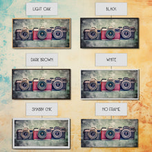 Carregar imagem no visualizador da galeria, Film Camera Wall Decor, Retro Camera Wall Art, Red Camera, Photography Art, Panoramic Wall Decor, Canvas Print, Wall Art, Framed Canvas Art