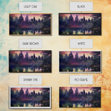 Carregar imagem no visualizador da galeria, Foggy Landscape Wall Art, Reflection River Wall Decor, Misty Lake Art, Panoramic Wall Decor, Canvas Print, Wall Art, Framed Canvas Art