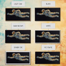 Load image into Gallery viewer, Astronaut Wall Decor, Space Suit Wall Art, Minimalist Wall Art, Panoramic Wall Decor, Canvas Print, Wall Art, Framed Canvas Art