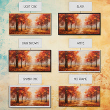 Carregar imagem no visualizador da galeria, Fall Decor, Beautiful Forest In Early Autumn, Landscape Framed Canvas Print Painting, Wall Art, Wall Decor, Autumn Decor, Farmhouse Decor