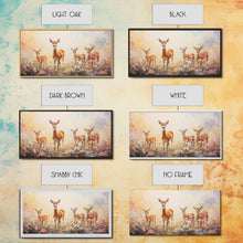 Load image into Gallery viewer, Deer Wall Art, Deer Art Print, Animal Wall Art, Panoramic Art, Wall Art, Canvas Art, Landscape Art, Southern Wall Art, Farmhouse Wall Decor
