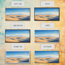 Load image into Gallery viewer, Desert Art, Framed Canvas Print, Landscape Painting, Poster Art, Desert Art Print, Saharan Desert, Sahara, Southwestern Art, Boho Decor