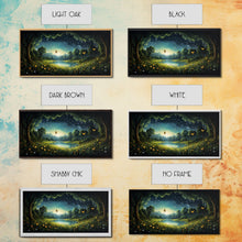 Load image into Gallery viewer, Enchanted Forest, Wildflower Meadow, Butterfly Art, Panoramic Art, Wall Art, Canvas Art, Landscape Art, Landscape Print, Nursery Wall Art