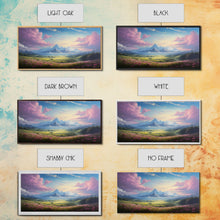 Load image into Gallery viewer, Beautiful Mountain Painting Canvas Print, Landscape Oil Painting, Minimalist Modern Art, Canvas Painting, Framed Mountain Art Print