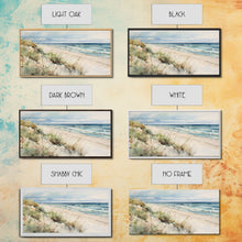 Carregar imagem no visualizador da galeria, Framed Ocean Art, Beach Wall Art, Canvas Print, Framed Wall Art, Living Room Wall Decor, Abstract Landscape Art, Beach Painting