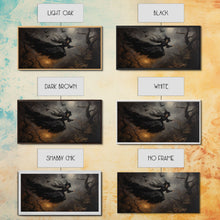 Cargar imagen en el visor de la galería, Cool Witch Art, Pagan Art, Framed Canvas Print, Halloween Wall Art, Witch Poster, Halloween Decoration, Witch Print, Halloween Witch