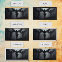 Carregar imagem no visualizador da galeria, Fallen Angels Canvas Print, Framed Wall Art, Halloween Decor, Angelic Art, Halloween Art Prints, Charcoal Sketch, Unique Wall Decor