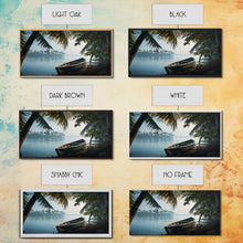 Load image into Gallery viewer, An Abandoned Canoe In The Florida Everglades - Florida Art - Framed Canvas Print - Liminal Spaces - Cool Wall Art - Eclectic Decor