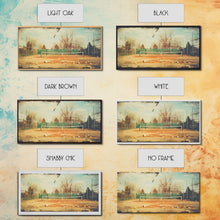 Load image into Gallery viewer, An Abandoned Tennis Court - Old Found Footage Photography - Framed Canvas Print - Urban Decay - Vaporwave Wall Art