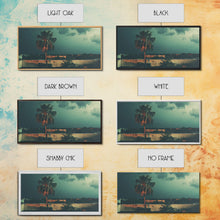 Carregar imagem no visualizador da galeria, A Miami Rain Storm, Framed Canvas Print, Liminal Art, Liminal Spaces, Framed Wall Art, Game Room Decor, Dark Moody Art