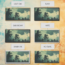 Carregar imagem no visualizador da galeria, A Florida Rain Storm, Framed Canvas Print, Liminal Art, Liminal Spaces, Framed Wall Art, Game Room Decor, Dark Moody Art