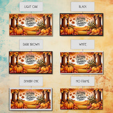 Carregar imagem no visualizador da galeria, Autumn Leaves and Pumpkins Please! Modern Farmhouse Wall Decor, Dining Room Wall Sign Kitchen Decor Large Framed Canvas Print, Fall Wall Art