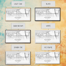 Load image into Gallery viewer, Anchorage Street Map, Alaska Map, Map Print, Modern Art, Wall Art, Canvas Print, Bedroom Décor, City Map Wall Art, Minimalist Décor, Prints