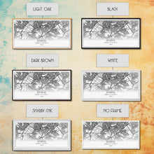 Load image into Gallery viewer, Athens Street Map, Greece Map, Map Print, Modern Art, Wall Art, Canvas Print, Preppy Room Décor, Coffee Bar Décor, Graduation Gifts, Office