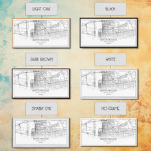 Load image into Gallery viewer, Baton Rouge Street Map, Louisiana Map, Map Print, Modern Art, Wall Art, Canvas Print, Realtor Gift, Wall Art Above Bed, Home Wall Décor