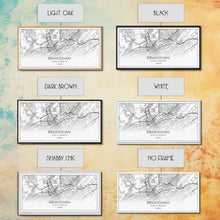 Load image into Gallery viewer, Birmingham Street Map, Alabama Map, Map Print, Modern Art, Wall Art, Canvas Print, Hometown Gifts, Entryway Décor, Farmhouse Wall Art