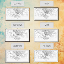 Carregar imagem no visualizador da galeria, Brownsville Street Map, Texas Map, Map Print, Modern Art, Wall Art, Canvas Art, Realtor Closing Gift, Wall Décor Over The Bed, Couples Gift