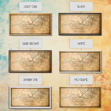 Carregar imagem no visualizador da galeria, Austin Map Print Canvas or Poster, Texas Map Art, Texas Map Print, Vintage Austin Texas Map Framed Art, Retro / Distressed Office Art