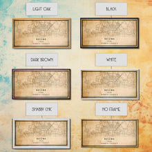 Load image into Gallery viewer, Beijing China map print poster or framed canvas, Beijing map print poster canvas, Beijing city map print poster canvas, Vintage Travel Art