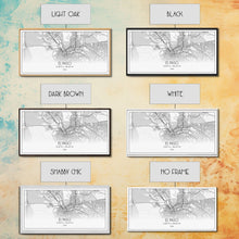 Load image into Gallery viewer, El Paso Street Map, Texas Map, Map Art, Minimalist Art, Wall Art, Canvas Art, Dorm Room Décor, Unique Room Décor, Father Gift, Prints