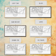 Load image into Gallery viewer, Fayetteville Street Map, North Carolina Map, Map Art, Minimalist Art, Wall Art, Canvas Art, Gift For Parents, Girls Room Décor, Cabin Décor