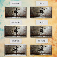 Load image into Gallery viewer, Ghostly Ballerina Framed Canvas Print, Halloween Decor, Spooky Vibes Wall Art