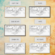 Load image into Gallery viewer, Moreno Valley City Map, California Map, Map Art, Minimalist Wall Art, Wall Art, Canvas Art, Horizontal Print, PHD Graduation Gift, Office