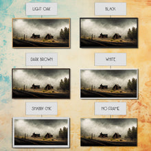 Carregar imagem no visualizador da galeria, Ghost town canvas art, wild west theme, abandoned art