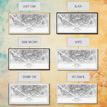 Load image into Gallery viewer, Seoul City Map, South Korea Art, Map Print, Modern Wall Art, Wall Art, Canvas Art, Thank You Gift, College Dorm Décor, Panoramic Art
