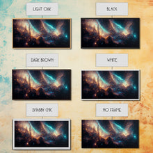 Carregar imagem no visualizador da galeria, Galaxy canvas print, trippy stars and night sky, universe, cool wall art, unique wall art